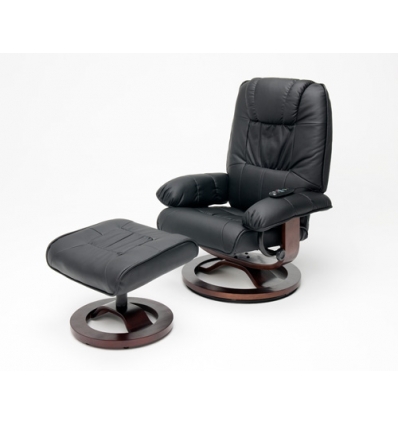 Fauteuil relax avec pouf beige Fauteuil relax avec pouf beige