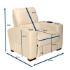 Fauteuil relaxation blanc avec RC