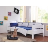 Linge de lit pour enfants bleu et blanc