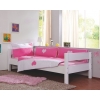 Linge de lit pour enfants avec des coeurs blanc et roses