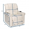 Dimensions fauteuil medical