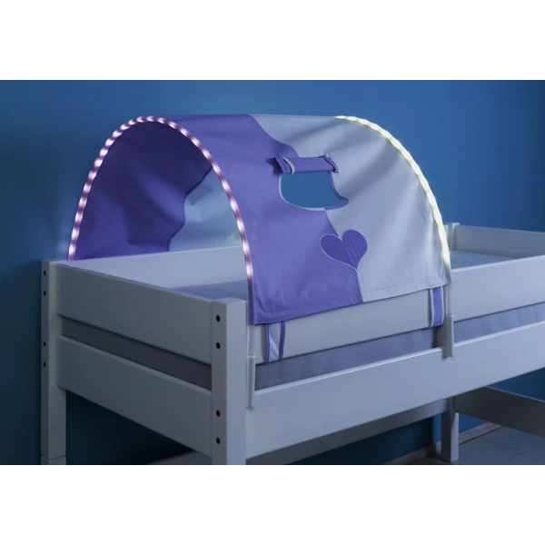 lit surelevé avec toboggan