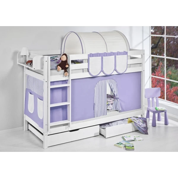 Lit superposé ludique lila