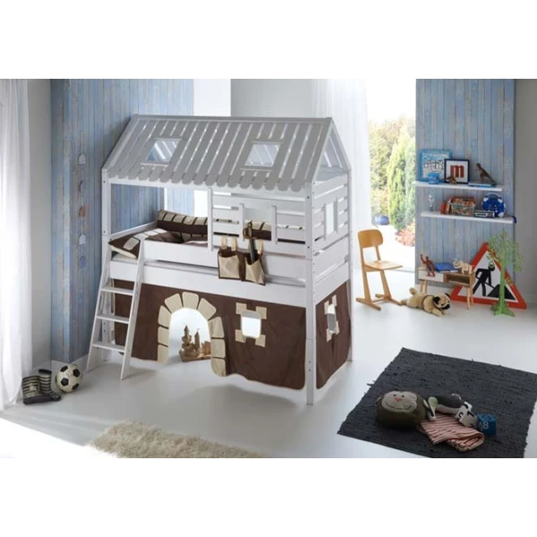 Lit Cabane avec toboggan