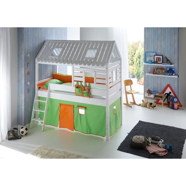 Lit Cabane avec toboggan