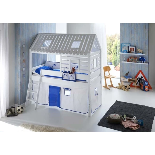 Lit Cabane avec toboggan