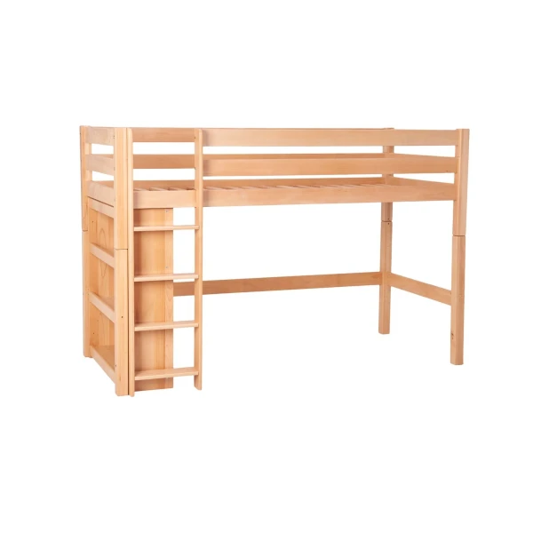 Lit haut avec étagères