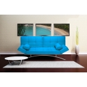 BANQUETTE CONVERTIBLE SARDAIGNE BLEU TURQUOISE