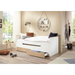 Lit double avec tiroirs