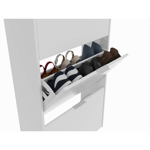 Meuble à chaussures portes rabattables