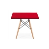 Table carrée rouge