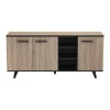 BUFFET 3 PORTES EBONY