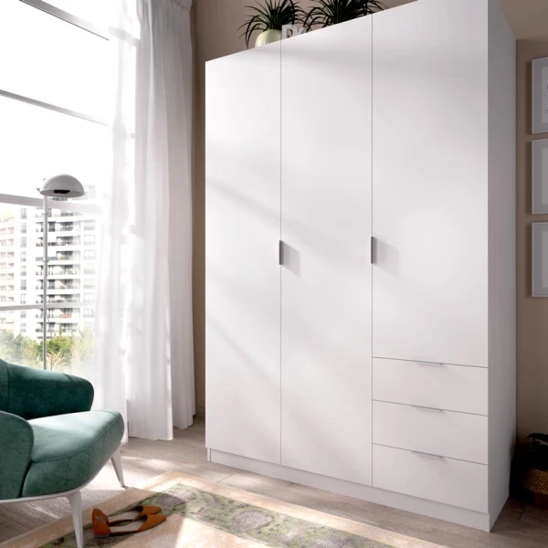 Armoire 3 portes 3 tiroirs