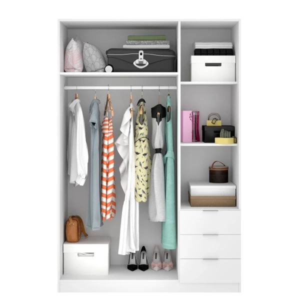 Armoire 3 portes 3 tiroirs