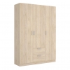 ARMOIRE 3 PORTES 2 TIROIRS FLOK