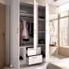 ARMOIRE 3 PORTES 2 TIROIRS FLOK