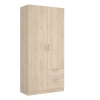 ARMOIRE MOLLY 2 PORTES 2 TIROIRS