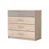 COMMODE ARIZONA BICOLORE 4 TIROIRS