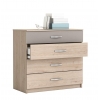COMMODE ARIZONA BICOLORE 4 TIROIRS