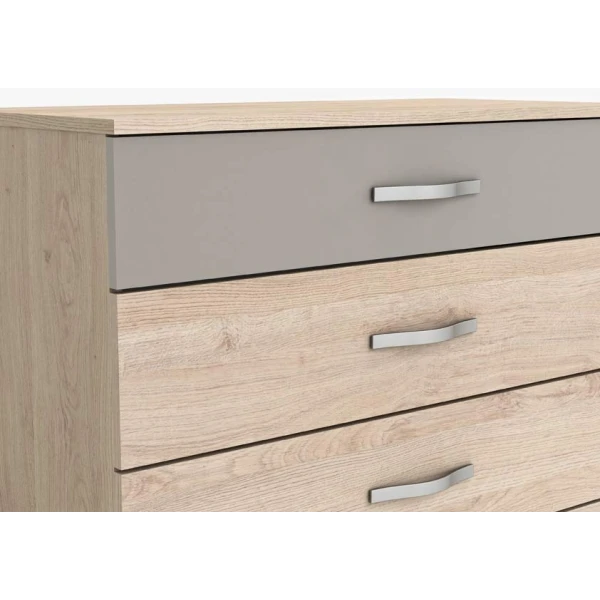 commode bicolore 4 tiroirs