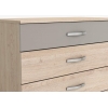 COMMODE ARIZONA BICOLORE 4 TIROIRS