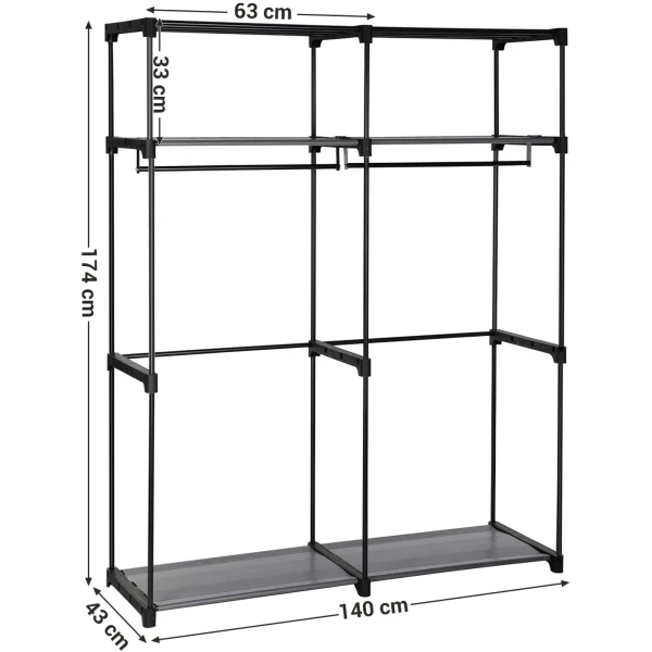 Armoire-penderie en tissu songmics