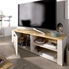 Meuble de télévision bicolore