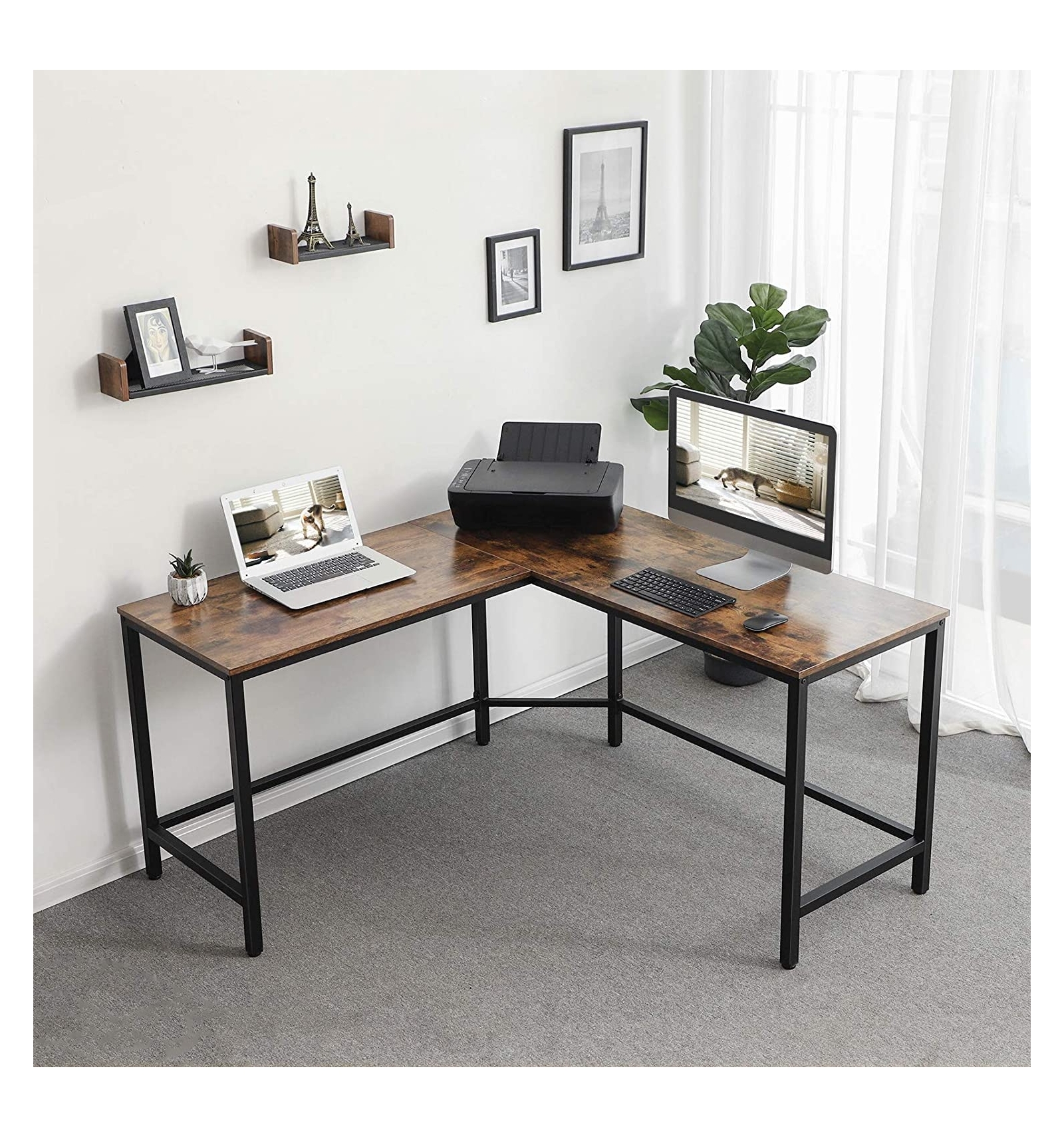 TABLE DE BUREAU EN L VASAGLE