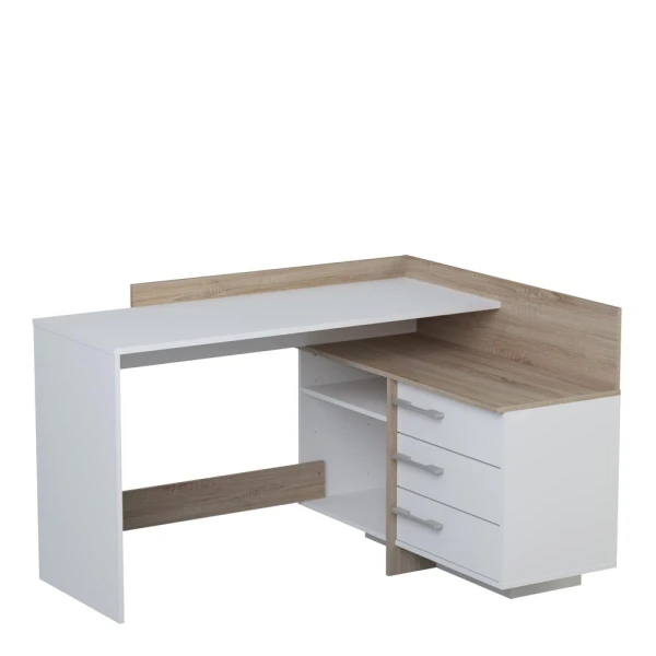 Bureau d'angle avec tiroirs