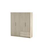 ARMOIRE 4 PORTES ET 2 TIROIRS THEO