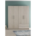 ARMOIRE 4 PORTES ET 2 TIROIRS THEO