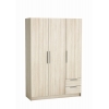 ARMOIRE 3 PORTES ET 2 TIROIRS WALLNUT