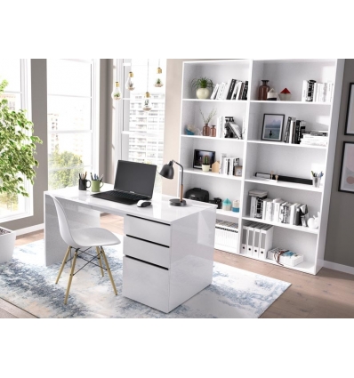 BUREAU AVEC 2 TIROIRS ET PORTE STILO