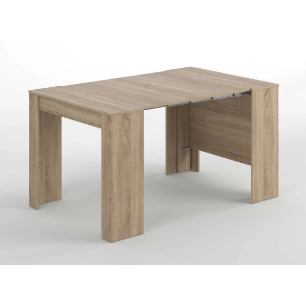 Table adaptable avec 5 positions. Jusqu'à 10 convives. Table extensible pour les invités. Pratique et fonctionnelle.