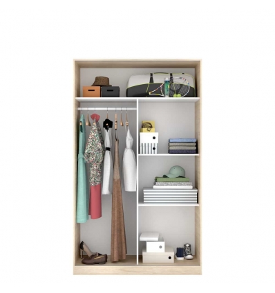 Armoire avec 2 portes coulissantes