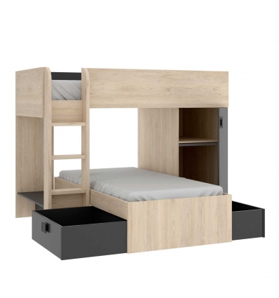 LIT SUPERPOSÉ TRAIN MODULAIRE DUO