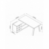 BUREAU AVEC TIROIRS EN L ZEN