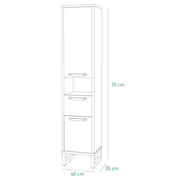 Colonne De Salle De Bain Avec Tiroir