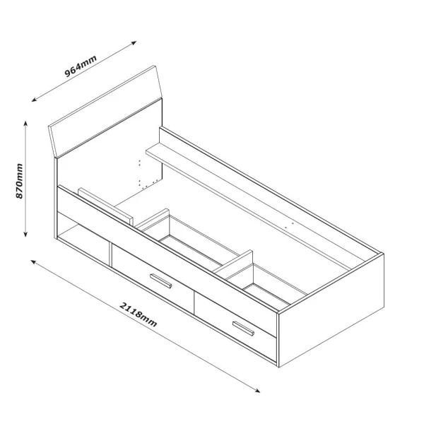 Lit Simple Avec Tiroirs