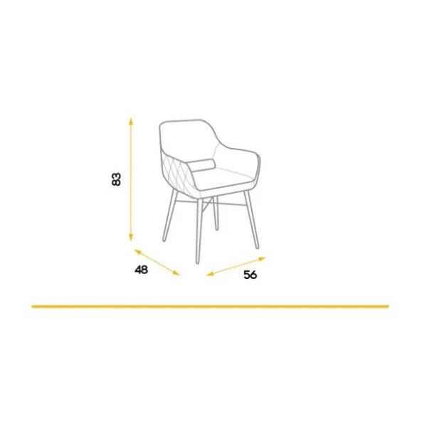 Chaise De Salle À Manger Avec Accoudoirs
