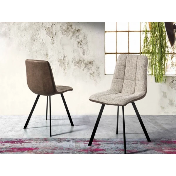 Chaise De Salle À Manger Rembourrée Beige