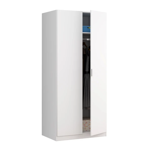  Armoire Blanche 2 Portes