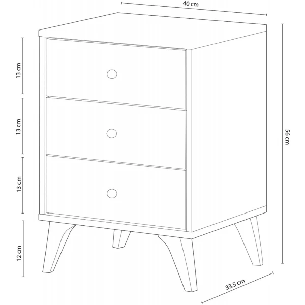 Table De Nuit Avec Tiroirs