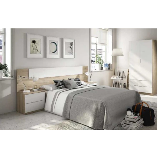 Tête De Lit Avec Table De Nuits Intégrées