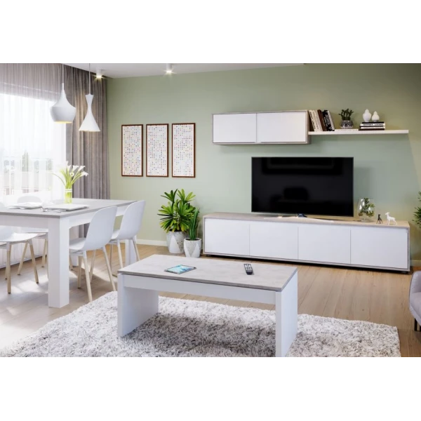 Ensemble De Salon Avec Meuble TV Et Module Supérieur