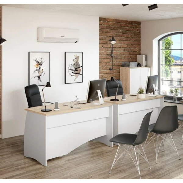 Bureau Avec Bloc Trois Tiroirs