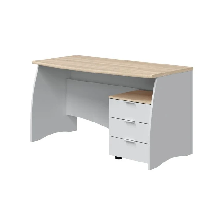 Bureau Avec Bloc Trois Tiroirs