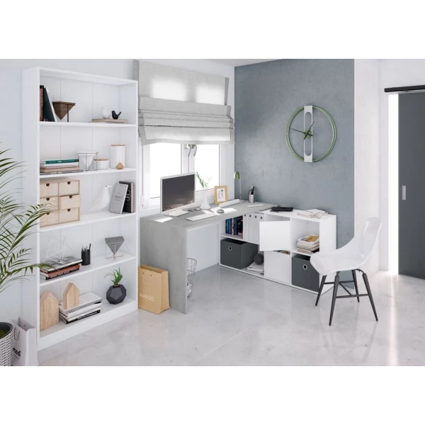 Bureau Réversible Avec Niches De Rangement