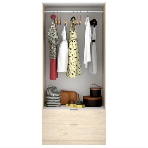 Armoire 2 portes avec 2 tiroirs Lincoln