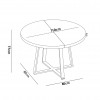Table couleur naturelle
